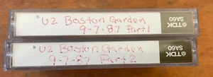 U2 Live From The Boston Garden 9-7-87 Concert Cassette Tape - Picture 1 of 2