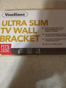 Ultra Slim TV Wandhalterung 15" bis 42" passend für LED / LCD / Plasma - Bild 1 von 3