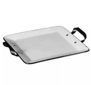 Table Tops Unlimited Denmark Porcelain 11” Square Platter - Picture 1 of 4