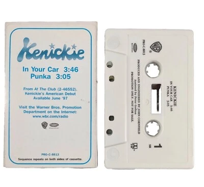 Kenickie, Warner Bros. PROMO Cassette Tape, 1997, Emidisc ~ In Your Car / Punka - Image 1 of 4