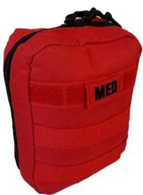 ELITE FIRST AID Tactical 1st Aid Gear Soldiers Medic IFAK Trauma Kit Large MOLLE Pouch MEDIC RED
