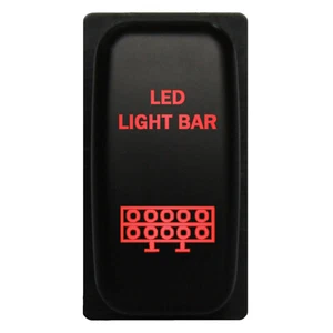 Interruptor pulsador barra de luz LED M107R 12V 3A LED rojo para Mitsubishi Outlander Endeavor - Imagen 1 de 1