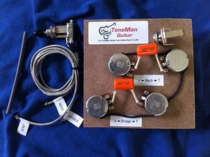 Prewired Kit Gibson Epiphone Les Paul Short Shaft Pots Orange Drop Caps Switch - Picture 1 of 5