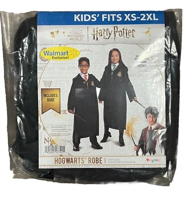 🧙Harry Potter House Robe •Hogwarts Robe By Disguise One Size Kids’ Fit XS - 2XL - Image 1 of 4