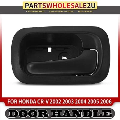 Manija de puerta interior negra para pasajero trasero derecho derecho Honda CR-V 2002 2003-2006 Foto 1 de 4