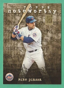 Tarjeta de béisbol 2001 Topps Noteworthy Baseball #TN13 Mike Piazza New York Mets - Imagen 1 de 1