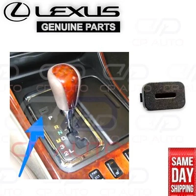 FITS: 01 - 05 LEXUS GS430 SHIFTER LOCK RELEASE BUTTON COVER BLACK CAP OEM NEW - Image 1 of 4