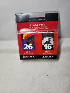 Lexmark #26color and 16black Combo Pack Ink Cartridges - Picture 1 of 7