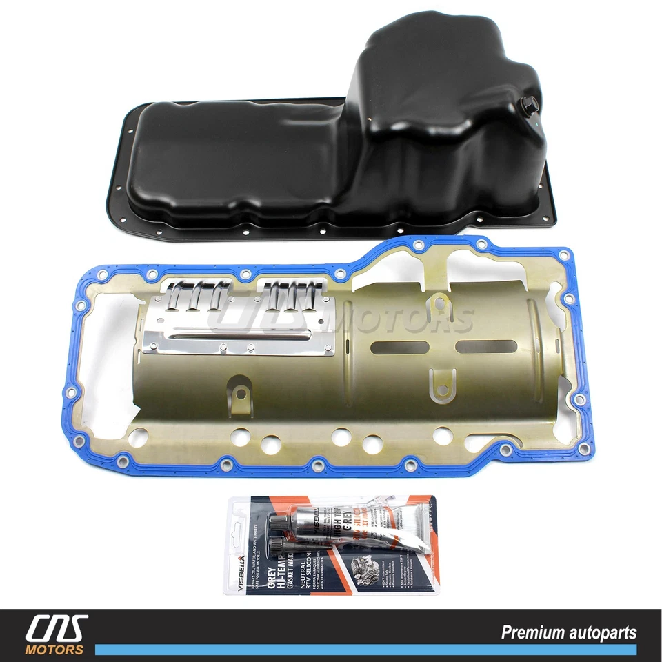 Engine Oil Pan w/ Gasket for 99-04 Dodge Ram 1500 Grand Cherokee 4.7L 53020678AC Foto 1 de 4