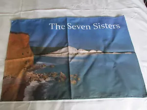 Unique 100% cotton teatowel featuring The Seven Sisters, East Sussex - Picture 1 of 3