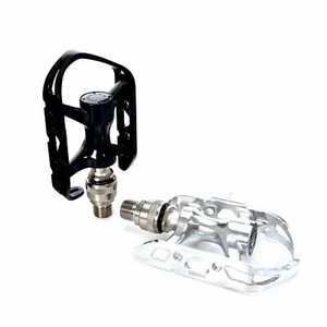 MKS AR-2 Ezy Pedals Classic Road Bike Fixed Gear Track 9/16 Pedal Silver / Black - Picture 1 of 6