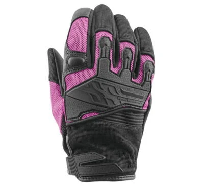 Luvas de motocicleta Speed and Strength Backlash couro malha rosa femininas tamanho XL - Imagem 1 de 2