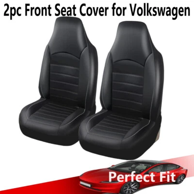 Car Seat Covers Full Set Cushions For Volkswagen Tiguan Front Rear PU Leathers - image 1 of 4