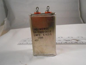 1586B CAPACITOR 5MFD - 5VDC NEW OLD STOCK - Picture 1 of 3