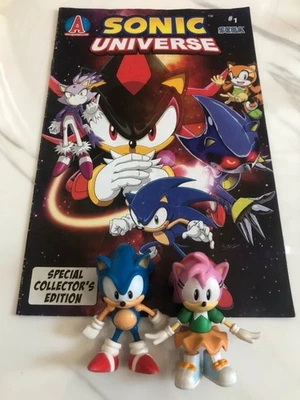Sonic The Hedgehog Jazwares Sonic & Amy Figures Including Archie Comic Universe - Image 1 of 3