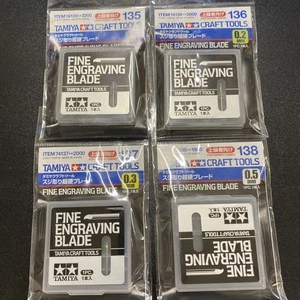 (4) Tamiya Craft Tool Series No.135,136,137,138 FINE ENGRAVING BLADES 74135 New - Picture 1 of 1