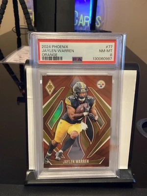 2024 phoenix jaylen warren orange psa 8 - Image 1 of 2