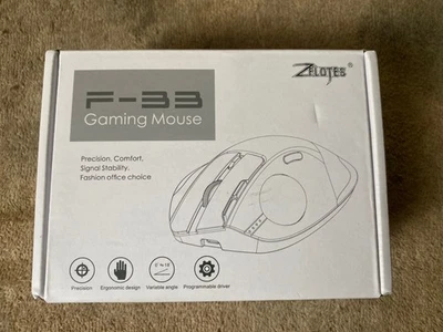 Zelotes F-33 Trackball Gaming Mouse Bluetooth Ergonomic Mouse 2.4G Wireless - Image 1 of 4