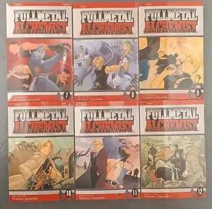 Lot Of 6 Fullmetal Alchemist Vol.7-12 by Hiromu Arakawa (PB, 2006, VIZ) FIRST - Picture 1 of 21