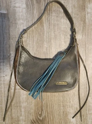 Montana West NWOT  Genuine Leather Hair-On Collection Fringe Hand bag  - Image 1 of 4