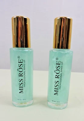 Lote de 2 Miss Rose Silver Glitter Spray para Cabelo e Corpo Shimmer Mist 03 60ml - Imagem 1 de 4