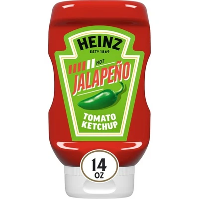 Heinz Tomate Ketchup Mezclado con Jalapeño, Botella Exprimidora 14 OZ Foto 1 de 4