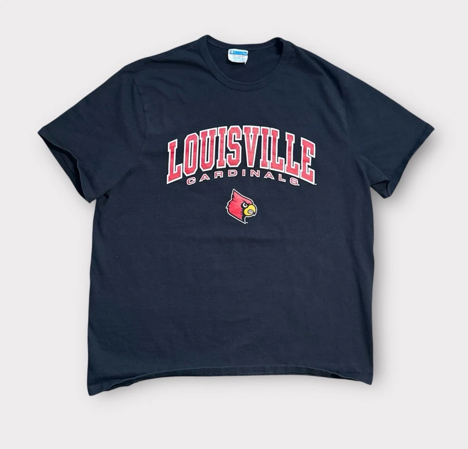 Мужская футболка Louisville Cardinals размер 2XL черная с коротким рукавом Champion Brand - Изображение 1 из 4