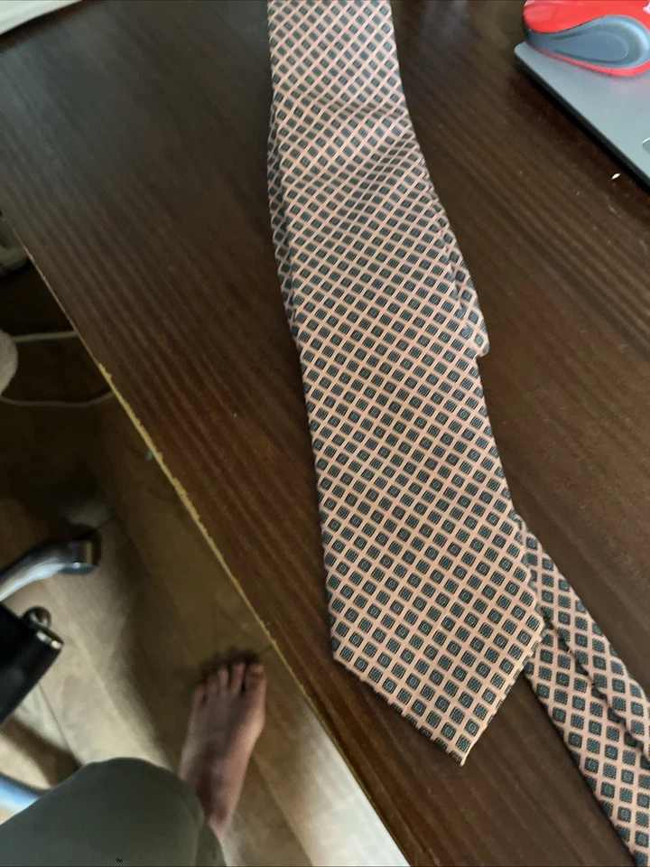 Corbata de cuello vintage Albert Nipon 100 % seda para hombre hecha en Corea Foto 1 de 2