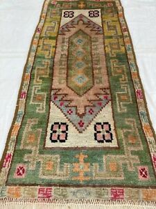 AntiqueTurkish Oushak Wool Carpet Oriental Floral Woven  Anatolian Vintage Rug
