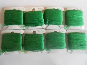 DMC Stranded Cotton Threads 8 full skeins on paper bobbins Pack of Greens - Picture 1 of 1