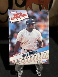 1995 Kraft Singles Superstars Mo Vaughn #15 Food Issue Boston Red Sox