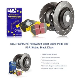 PD08KR380 EBC Rear Yellowstuff Pads & Ultimax Disc Brake Kit - Picture 1 of 1
