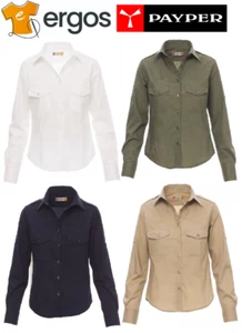 Payper TROPHY LADY Damen Flanschhemd Langarm 100% Baumwolle Knöpfe - Bild 1 von 6