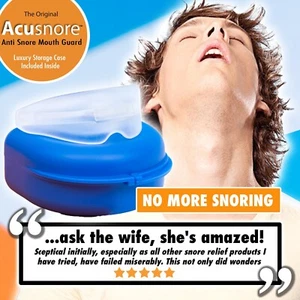 NHS Snore Stopper Anti Snoring Mouth Guard Device Sleep Aid Stop Apnoea - Picture 1 of 23