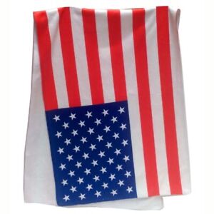 USA Flag American Flag Microfiber Fitness Towel, Gym Workout Hand Towel 14"x39"