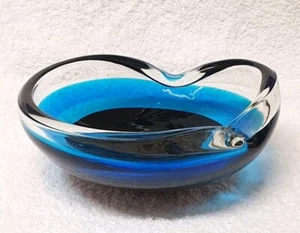🔶️MURANO GLASS VINTAGE SOMMERSO BOWL 60s SEGUSO POLI BARBINI VENINI POP RETRO  - Picture 1 of 18