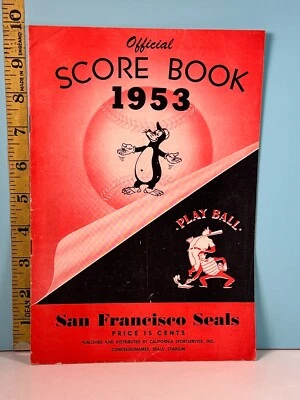 1953 San Francisco Seals Baseball Program v San Diego Padres Lefty O'Doul - Image 1 of 4
