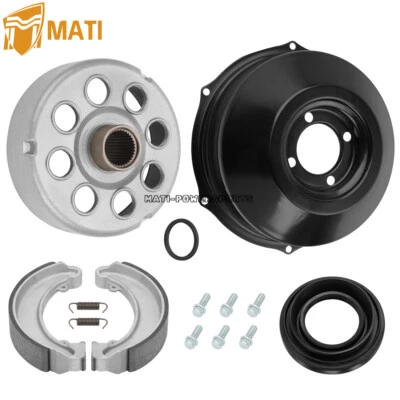 Rear Brake Drum Hub Shoes & Drum Cover for 1988-2000 Honda Fourtrax 300 TRX300FW - Image 1 of 4