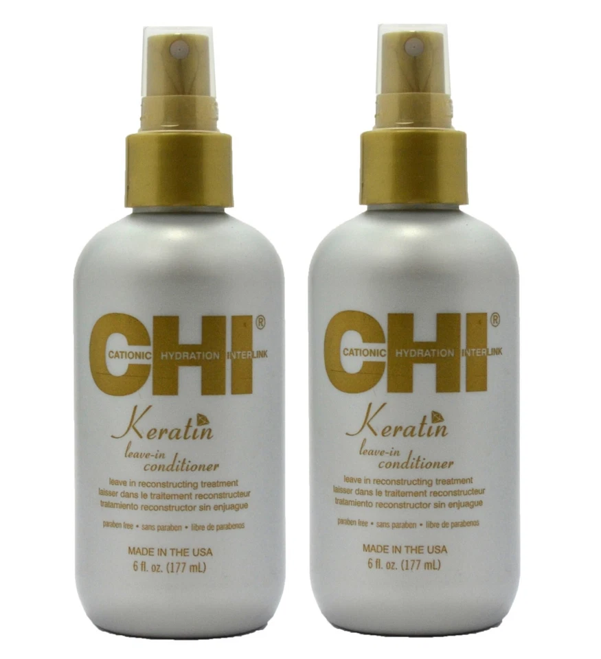 2 Bottle CHI Keratin Leave in Conditioner 2x6oz/177ml, New - Image 1 of 1