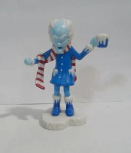CARE BEARS VINTAGE PVC FIGURE PROFESSOR COLD HEART WITH MUG - Picture 1 of 2