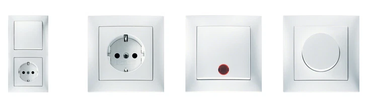 Berker Schalterprogramm Steckdose Schalter Rahmen Wippe S.1 polarweiß glänzend - Bild 1 von 1