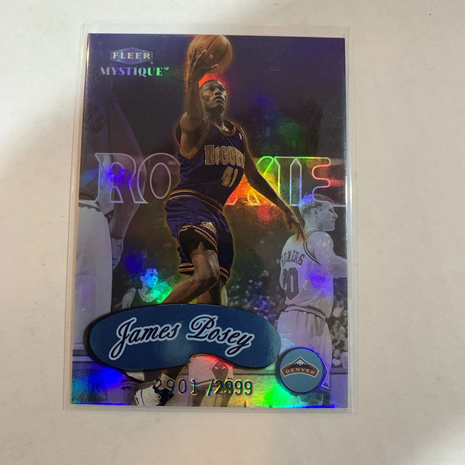 JAMES POSEY 1999-00 FLEER MYSTIQUE /2999 ROOKIE #120 NUGGETS