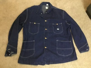 ORIGINAL GENUINE LEE 91-J UNION MADE SANFORIZED JELT Denim JACKET 52 XL Chore - Picture 1 of 14
