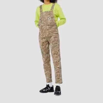 Carhartt WIP W' BIB OVERALL I028634 Camo Combi/Desert Worn Canvas S - Image 1 of 4