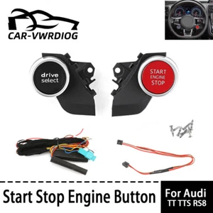 Start Systems Switch Button Push Start Stop Button Trim For AUDI TT TTS R8 Car - Picture 1 of 6