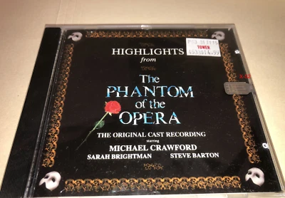 Phantom of the Opera CD highlights Sarah Brightman Michael Crawford Steve Barton - Image 1 of 4