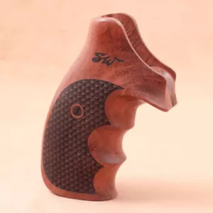 KSD Brand Smith Wesson K/L/X - Frame Round Butt Compatible Rosewood Grip - Foto 1 di 1