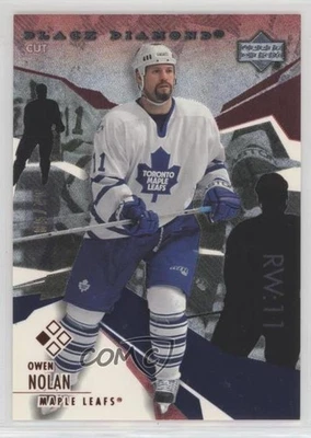 2003-04 Upper Deck Black Diamond Cut Red /50 Owen Nolan #83 - Image 1 of 2