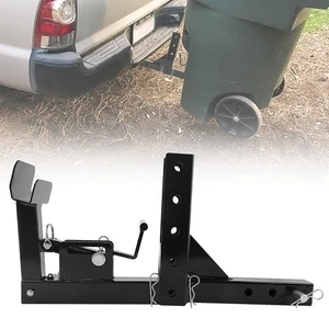 Trash Can Transporter Trailer Hitch Kit w/ 2'' Hitch Receiver & 5" Wide Hook - Picture 1 of 13