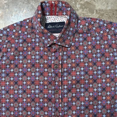Camisa Robert Graham Para Hombre Pequeña Caleidoscopio Ajuste A Medida Estampado Abstracto Moderna Foto 1 de 4